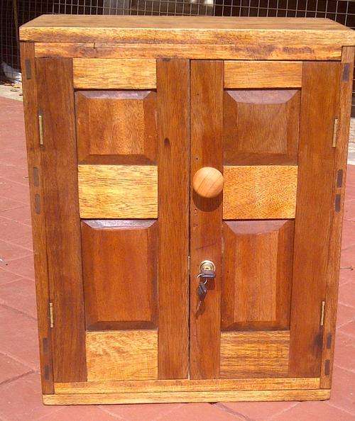 Lockable Teak cupboard