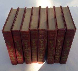 WORLD ATLAS VIII VOLUME SET BY GEOGRAPHICAL PUBLISHING COMPANY 1937 VINTAGE