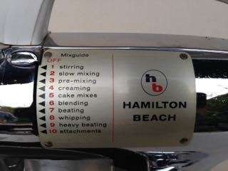 FABULOUS VINTAGE HAMILTON BEACH MODEL K CHROME FOOD MIXER