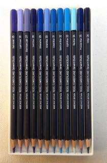 RARE VINTAGE FULL SET OF 72 DERWENT STUDIO DESIGNER QUALITY COLOUR PENCILS