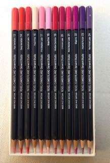 RARE VINTAGE FULL SET OF 72 DERWENT STUDIO DESIGNER QUALITY COLOUR PENCILS