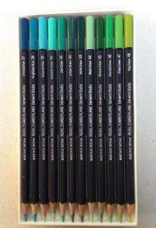 RARE VINTAGE FULL SET OF 72 DERWENT STUDIO DESIGNER QUALITY COLOUR PENCILS