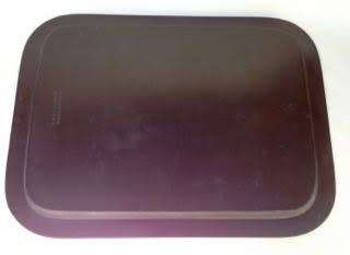 VICTORIAN GILT & BLACK PAPIER MACHE TRAY STAMPED B. WALTON & Co WARRANTED