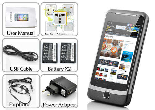 Alpha Trident Plus - Dual SIM 3G Android 2.3 Smartphone with 3.5 Inch Capacitive Touchscreen