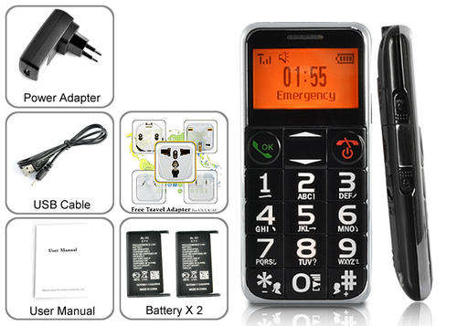 Senior Citizen Cell Phone (Worldwide Quad Band GSM)