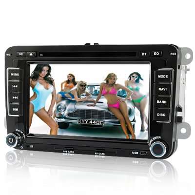 In-Dash Car DVD "Road Blitz" for Volkswagen - GPS, DVB-T (Two DIN)
