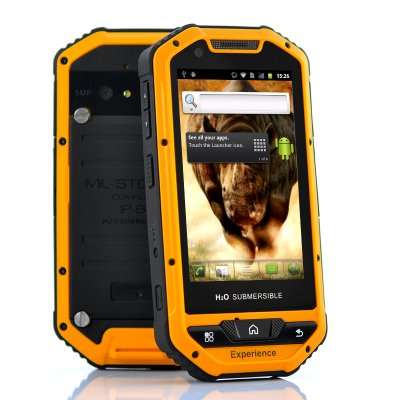 Rugged Military Standard MIL-STD-810G Android Phone "Rhino Mini" - 3.5 Inch Screen, Waterproof, Shoc