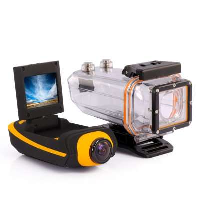 Full HD Sports Action Camera "ProView HD II" - 1080p, Waterproof Case, HDMI, 4 Mounting Accessories