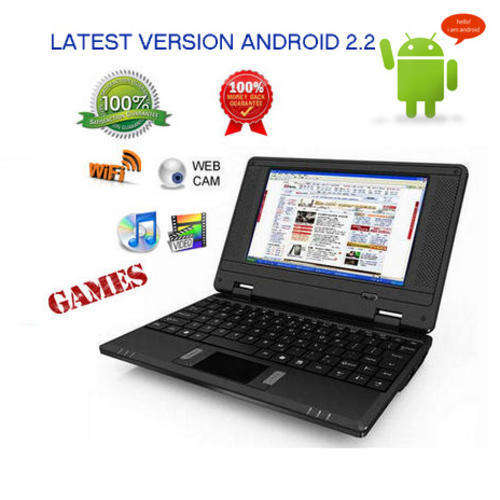 NEW 7" Mini NOTEBOOK with WiFi,ANDROID 2.2 Version,400MHz Processor,128MB RAM, 4GB NAND Flash Drive