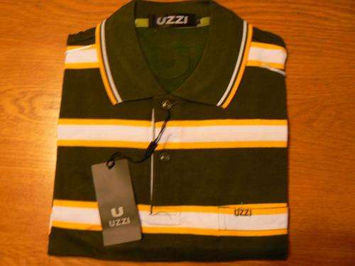 UZZI - Golf Shirt - SMALL - BROWN - BRAND NEW