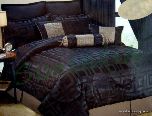 NEW! KING Size Luxurious 17 Piece Comforter Set - Black