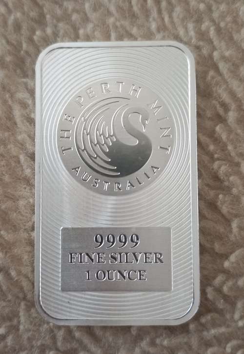 1 oz Perth Mint silver bars (x 10)