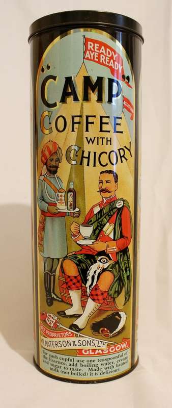 Sought-after Vintage "Camp Coffee with Chicory" tin