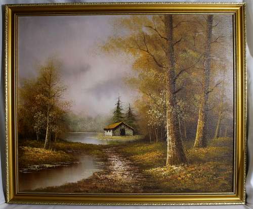 Oil painting by T Kemper