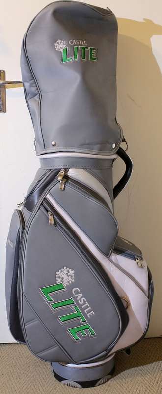 Castle Lite Golf bag and seven clubs