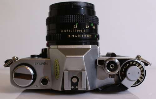 canon AE-1 SLR camera