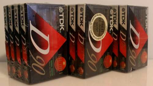 TDK D90 4-pack x 3 (12 tapes) sealed