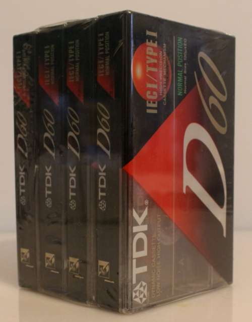 TDK D60  4-pack  sealed cassettes