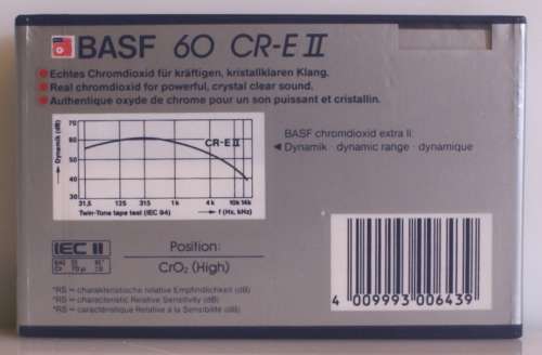 BASF 60 Chromdioxid Extra II (IEC II) High Precision Cassette SEALED