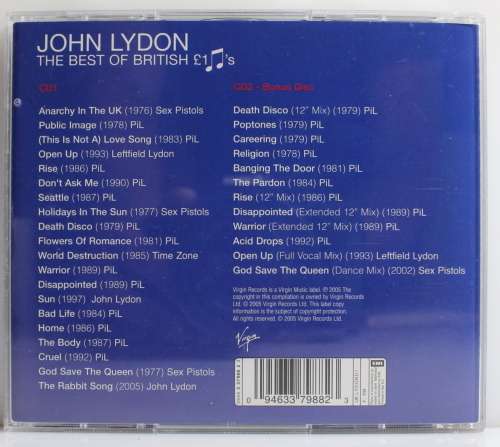 John Lyndon - Special Edition Two Disc Set with Bonus Tracks and Mixes 2008 Europe
