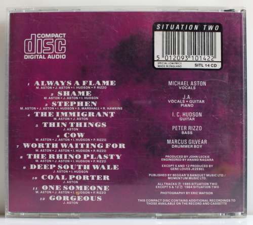 GENE LOVES JEZEBEL  -  Josephina 3-track CD single (UK 1992) RESERVED FOR RENIER