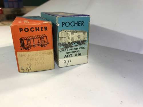 Pocher set of two Italian goods wagons  308/316