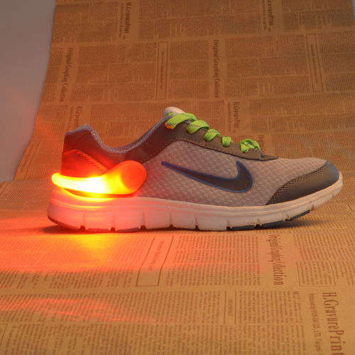 Night Safety Outdoor Sport LED Shoe Clip Bright Light For Running Cycling Bike WHITE CASE
