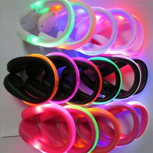 Night Safety Outdoor Sport LED Shoe Clip Bright Light For Running Cycling Bike WHITE CASE