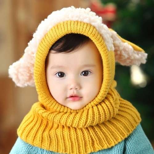 Scarf Winter New Baby Hat Wool Hat Winter Hat Hot Sale Beanie Hat Hooded Scarf Earflap Knit CaP