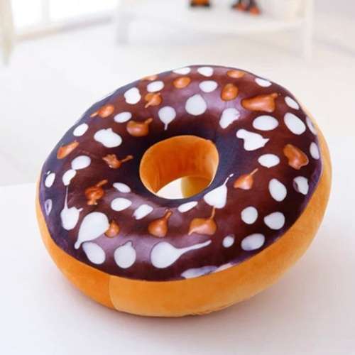 3D Creative Plush Donut Food Pillows Stuffed Toys Dolls Funny Cartoon Donuts Pillow Plush