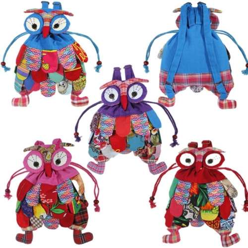 Preschool Kid Fashion Children Colorful Owl Ethnic Backpack Baby Schoolbag Shoulder Bag Satchels Bac