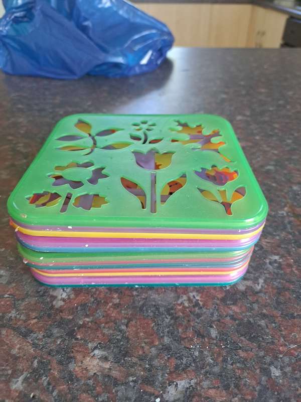 16 GENUINE TUPPERWARE STENCILS