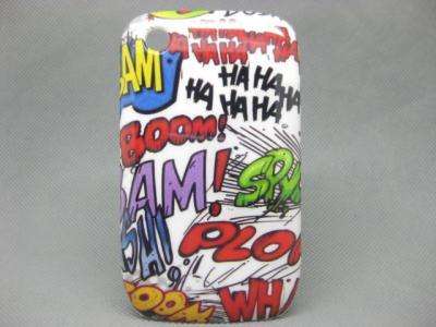 FREE SHIPPING!! Cool Colorful words Hard Case Cover For Blackberry Curve 8520/8530