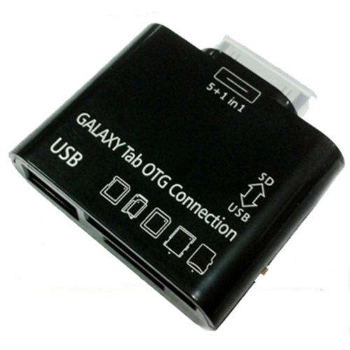 SAMSUNG GALAXY TAB 10.1 & 8.9 P7500 P7510 USB CONNECTION KIT OTG HOST CABLE BK