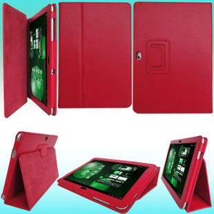 New Leather Case Cover Skin For Samsung Galaxy Tab 10.1 P7500 P7510 Red