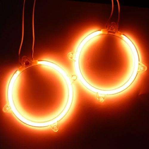 LOCAL STOCK!! Red 80mm Car Headlight Light CCFL Angle Eyes