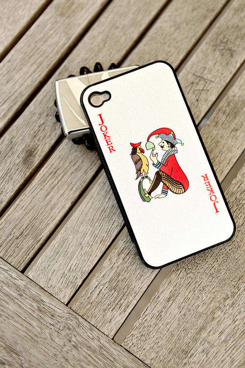 FREE SHIPPING!! Luxury Designer Playing Card Aluminum Chrome Hard Case Cover For iPhone 4 4G 4S