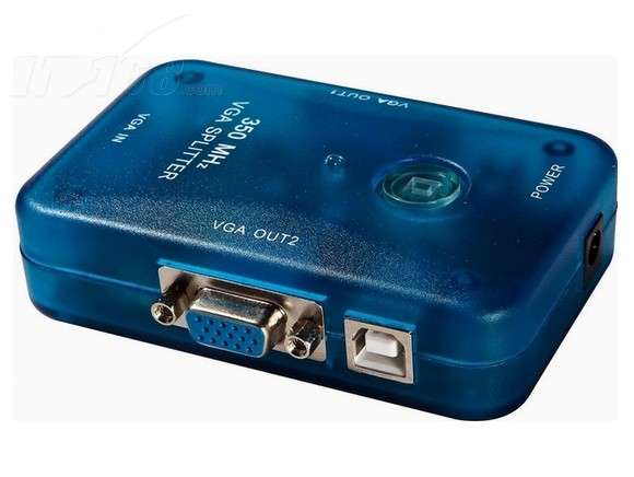 LOCAL STOCK!! MINI 2 PORT VGA SPLITTER MT350-2A 350MHZ