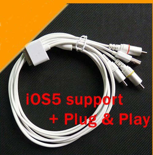LOCAL STOCK!! RCA Output AV Cable TV Video+USB for Apple iPhone4S 4 4GS iPad2 3