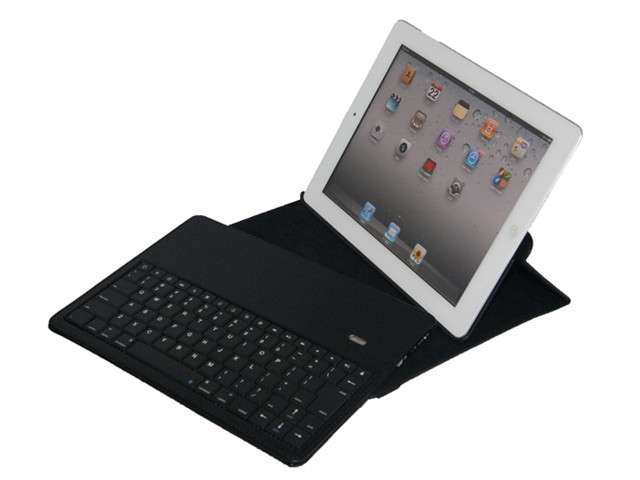 360 Rotating Croc Leather Case for iPad 2 iPad 3 with Detachable Removable Bluetooth Keyboard