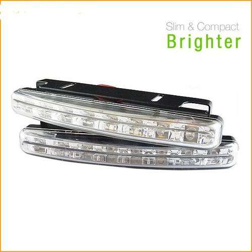 LOCAL STOCK!! 2x White Euro Style Daytime Driving Light 8LED Fog Lamp