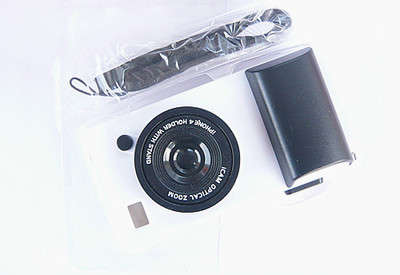 White iCam Simulation Camera Case Cover For iPhone 4 4S