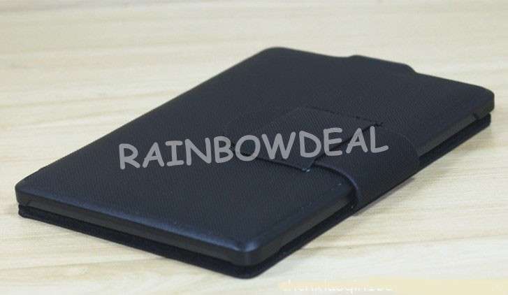 2012 New arrival Hard Back Slim Leather Case Cover  For Amazon Kindle 4 BLACK +FREE SCREEN PROTECTOR
