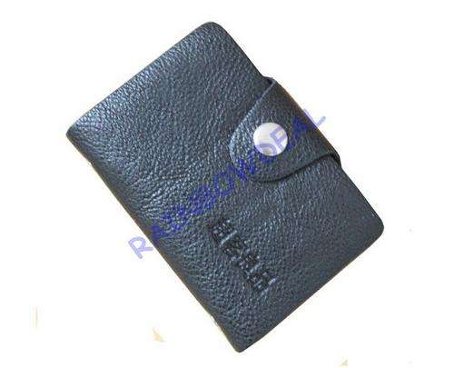 Local Stock!! Geniune Leather Credit Card Holder/Business Card Black Neat Little Size