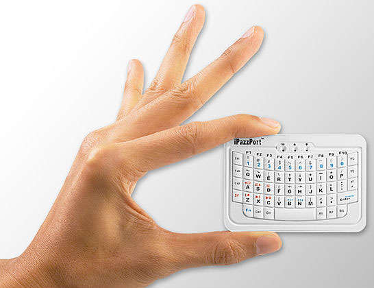 LOCAL STOCK!! iPazzPort Bluetooth Mini Wireless Keyboard for Mobile Phone iPhone 4 iPad