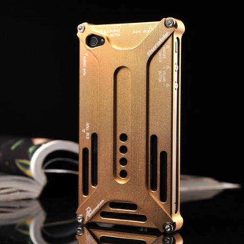 Champagne Transformers Aluminum Metal Frame Bumper Case Cover For Iphone 5 5G
