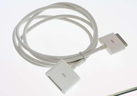 *Free Shipping* New 30 Pin Dock Extender Extension Audio Cable Cord Apple iPad 2 iPod iPhone 4S