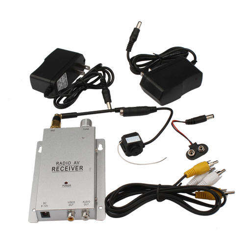 LOCAL STOCK!!  1.2G Wireless Security Mini Camera Pinhole Home Surveillance Kit