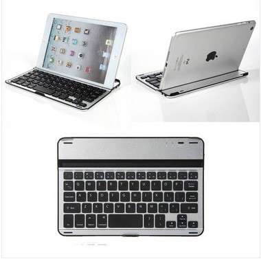 Aluminum Shell Bluetooth Keyboard Snap On Case Stand For Apple iPad Mini