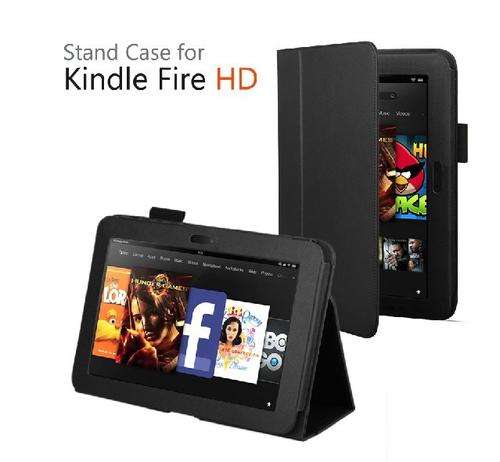 Black   Smart Stand Leather Case Cover for New Amazon Kindle Fire HD 8.9"